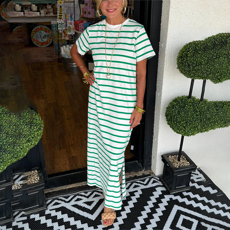 MariaCavalli Gestreepte Maxi Jurk